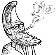 beard cigar cigarette clothes ear is_a_soyjak moon moonman soyjak suit // 360x358 // 11.6KB