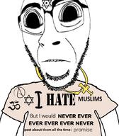 arm atheism biting_lip christianity clothes cross_pendant distorted frown glasses hindu hinduism i_would_never india islam judaism large_eyes large_nose looking_at_you merge necklace stubble subvariant:hornyson subvariant:hydrocephason subvariant:science_lover teeth text tshirt variant:cobson variant:markiplier_soyjak // 787x900 // 296.3KB