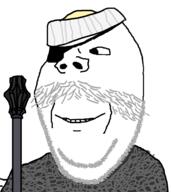 chainmail clothes czechia eyepatch hat jan_zizka mace mustache smile stubble subvariant:wholesome_soyjak variant:gapejak // 869x971 // 98.1KB