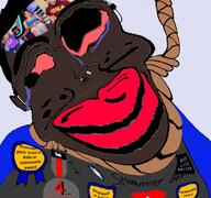 accessory awards black_skin boogers bulging_eyes epi epinigger hanging nigger retarded tiktok youtube_shorts // 675x633 // 411.6KB