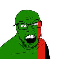 angry country flag glasses jacksepticeye looking_at_you mustache open_mouth soyjak stubble teeth variant:feraljak youtube zambia // 1500x1500 // 22.5KB
