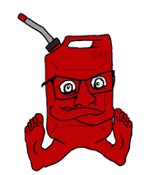 arm can feet_showing foot gas gasoline glasses jerrycan oil red red_skin soyjak subvariant:condiment text transparent_background variant:feraljak // 775x849 // 113.0KB