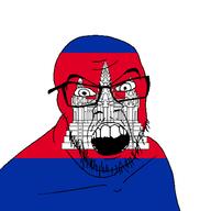 angry cambodia country flag glasses jacksepticeye looking_at_you mustache open_mouth soyjak stubble teeth variant:feraljak youtube // 1500x1500 // 51.9KB