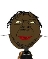 animated black_skin blood gore gun soyjak variant:bernd // 229x282 // 78.3KB