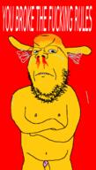 angry animated animation beard blood dog ext=gif frown janny nipple rules seething variant:gapejak video yelling yellow // 700x1230 // 347.9KB
