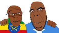 ethiopia flag:ethiopia flag:somalia friendship glasses no_more_brother_wars smile somalia stubble variant:cobson variant:feraljak // 1919x1075 // 82.0KB