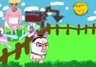 angry animal animated cat cat_ear closed_mouth clothes dogboy drawn_background femboy full_body glasses hair hat keffals open_mouth purple_hair soyjak stubble subvariant:wholesome_soyjak text tranny twink variant:bernd variant:chudjak variant:gapejak // 1000x700 // 2.7MB