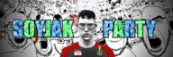 award baby banner hello_my_name_is_(sticker) holding_breath meta:tagme multiple_soyjaks name_tag nate oh_my_god_she_is_so_attractive ominous patrick_crusius shadow soyjak soyjak_party subvariant:chudjak_front subvariant:el_perro_loco subvariant:feralsquirrel subvariant:hornyson subvariant:science_lover subvariant:wholesome_soyjak trollface variant:Cobbert variant:a24_slowburn_soyjak variant:angry_soyjak variant:bernd variant:brandon variant:childut variant:chudjak variant:cirrus variant:cobson variant:dubbbzjak variant:dylanjak variant:el_perro_rabioso variant:feraljak variant:flartson variant:gapejak variant:godjak variant:impish_soyak_ears variant:kuzjak variant:markiplier_soyjak variant:meximutt variant:nojak variant:npestajak variant:pissluffare variant:ppp variant:smugjak variant:soyak variant:tony_soprano_soyjak variant:two_pointing_soyjaks variant:wojak // 2037x679 // 1.2MB
