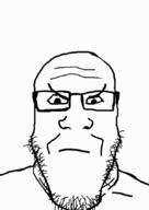 2soyjaks angry animated arm closed_mouth clothes ear full_body glasses hand head_box leg linux smile soyjak stubble tshirt variant:impish_soyak_ears variant:markiplier_soyjak wayland x11 x_window_manager xorg xwin // 600x850 // 1.7MB