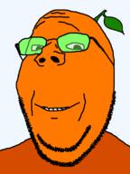 froot glasses leaf orange smile soyjak stubble subvariant:wholesome_soyjak variant:gapejak // 600x800 // 16.6KB