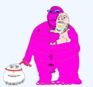 3soyjaks angry baby babyjak bald button charlie_the_steak doll_(user) fat gynaecomastia leash naked obese pacifier penis pet pointing stubble subvariant:wholesome_soyjak transparent_background variant:gapejak variant:meatjak // 1600x1500 // 426.5KB