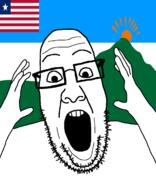 arm country flag flag:grand_gedeh_county flag:liberia glasses grand_gedeh_county hair hand liberia liberian open_mouth people's_populist_press soyjak star_(symbol) stubble teeth variant:ppp // 1000x1233 // 54.2KB