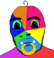 baby deformed oh_my_god_she_is_so_attractive pacifier soyjak stubble subvariant:gerald trend:colorjak variant:cobson // 550x595 // 108.3KB