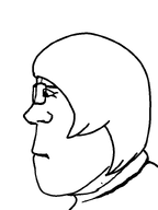 closed_mouth glasses hair series:foidjaks side_profile subvariant:female_markiplier template variant:markiplier_soyjak // 600x800 // 10.2KB