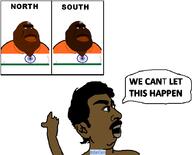 IndianGem_(user) angry brown_skin comparison flag:india hindu india moustache pajeet pointing poojeet speech_bubble stubble subvariant:hindumutt text variant:meximutt variant:pajeetjak // 898x726 // 51.7KB