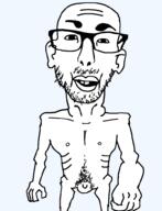 argentina_national_football_team arm arms_down beard bigger_arm chud coal gem glasses hairy half_body hand image iron leg penis retard skinny soy soyjak stubble variant:unknown // 768x1000 // 45.9KB