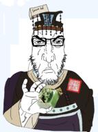 angry anime china crown dynasty emperor empire punisher_face qin qin_shi_huang serious serious_hat subvariant:neutralplier tao variant:markiplier_soyjak // 1354x1818 // 510.4KB
