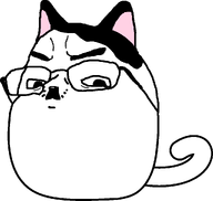 animal cat cat_ear glasses kitler pink_ears series:animaljaks subvariant:gapecat subvariant:gapechud subvariant:wholesome_soyjak tail variant:chudjak variant:gapejak white_fur // 1024x970 // 20.7KB