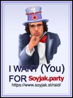 bowtie clothes glasses patrick_crusius raid raid_(soyjak_party) sonnenrad soy_(soyjak_party) soyjak_party subvariant:nupatrick suit uncle_sam variant:chudjak // 1200x1612 // 876.1KB