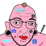 bald big_lips closed_mouth discord discord_logo_facial_mark ear earring eyebrows flag:ftm forehead_lines glasses incels.is lips lipstick looking_at_you meta:not_oc nose pink_skin pinterest pooner scar syringe tumblr variant:cuckjeet x_(social_network) // 470x470 // 25.7KB