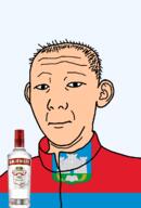 1864 alcohol animal bird book bottle castle closed_mouth clothes eagle ear flag flag:oryol_oblast hair neutral oblast oryol_oblast russia smirnoff soyjak text track_suit transparent transparent_background variant:kuzjak vodka white_skin // 810x1192 // 153.4KB
