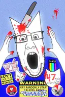 blood blue_shirt chainsaw femtanyl music silly tranny_music troonslop variant:ppp warning warning_may_randomly_start_talking_about // 640x958 // 267.7KB