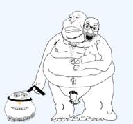 baby charlie_the_steak fat father glasses mexico naked nsfw open_mouth penis pet pointing screaming stubble template variant:el_perro_rabioso variant:meatjak variant:meximutt // 1600x1500 // 111.7KB
