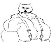 animal bara buff cat catjak gaping_mouth glasses ias jak stubble variant:catjak // 1682x1261 // 135.9KB