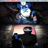 board clothes gem gemerald helmet incredibox judge_gem_(namefag) lapis_lazuli_(user) mask meta:namefags meta:tagme stubble subvariant:neutralplier superhero syndrome_(the_incredibles) text variant:markiplier_soyjak warrior-z_(user) // 1000x1000 // 604.7KB