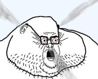 bulging_eyes ear fat forehead_lines glasses obese red_eyes steam stubble variant:steamjak // 498x403 // 48.1KB