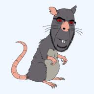 animal ear full_body fur glasses judaism rat red_eyes rodent series:animaljaks smile soyjak stubble tail teeth variant:cobson whisker // 1200x1200 // 58.4KB