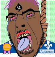 ascence_(user) award bloodshot_eyes brown_skin canada crying flag:quebec glasses hanged hanging italy meta:namefags nigger open_mouth quebec queen_of_spades shitalian shitaly shitskinit spade text tranny troon variant:cobson wordswordswords // 672x697 // 268.5KB