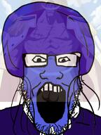 clothes glasses nsfw one_piece open_mouth penis soyjak stubble variant:markiplier_soyjak whitebeard // 301x401 // 127.0KB