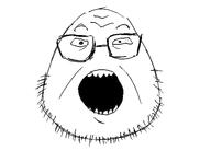 artist:soyjakfan01 beard drawfag drawing drawn eyebrows eyes forced glasses open_mouth pou poujak shocked soyjakfan01 // 552x425 // 21.6KB