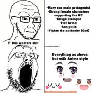 anime bald big_eyes blush closed_mouth glasses open_mouth stubble text thing_japanese uwu variant:gapejak variant:soyak watermark // 1080x1080 // 207.5KB