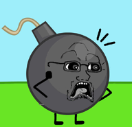 battle_for_dream_island bfdi bomb bomby_(bfdi) glasses limbs nose scared trend:doctos variant:soyak // 923x887 // 158.4KB