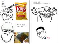 4panel 4soyjaks chips clenched_teeth closed_mouth comic crazed ear glasses its_over open_mouth rage_comic rage_guy sad side_profile smile stonetoss stubble subvariant:splicejak subvariant:waow teeth text variant:chudjak variant:cobson variant:impish_soyak_ears variant:soyak waow // 640x473 // 206.9KB