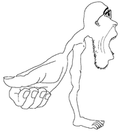 foot full_body glasses hair hand homunculus nipple open_mouth soyjak stubble teeth variant:soypex // 2007x2190 // 60.2KB