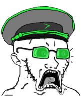 arrow clothes glasses hat military_cap military_hat open_mouth police_hat scared series:arrow_police shocked stubble subvariant:doctos sunglasses tinted_glasses variant:soyak // 400x475 // 77.2KB