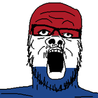 country dutch flag flag:netherlands glasses netherlands open_mouth soyjak stubble variant:a24_slowburn_soyjak // 454x553 // 7.3KB