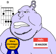 award b_major big_lips chords guitar guitar_chord hello_my_name_is_(sticker) meximutt music_theory musical_note name_tag purple_skin variant:meximutt // 888x849 // 36.3KB