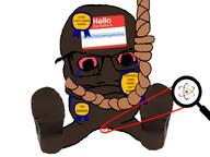 arms_crossed atom award brown_skin crying glasses hello_my_name_is_(sticker) jimbo_(namefag) jimboclittyleakagearchive_(namefag) magnifying_glass meta:namefags meta:op_took_a_selfie_of_xerself noose red_eyes shoe subvariant:condiment tbp tiny_brown_pecker tiny_penis variant:feraljak // 800x600 // 143.0KB