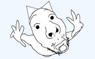 cat_ear hand no_glasses open_mouth series:unfunnycreature soyjak stubble unfunny_creature variant:fisheyejak // 1024x640 // 18.7KB