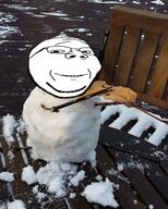 eye eyes glasses leaf looking_at_you mouth nose smile snow snowman stick sticks stubble variant:gapejak wooden_floor wrinkles // 1080x1350 // 474.1KB