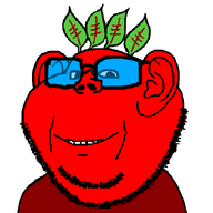 beetroot big_glasses character:lil_broot glasses kid leaf lil_broot red_skin subvariant:jolly_soyak_ears variant:impish_soyak_ears // 700x700 // 18.2KB