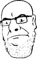 angry closed_mouth ear foxford_comics glasses redraw soyjak stubble subvariant:foxson variant:cobson // 124x200 // 24.5KB