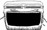 bald deformed distorted glasses open_mouth soyjak stretched_chin stretched_mouth stretched_nose stubble variant:markiplier_soyjak white_background // 1600x1008 // 186.4KB
