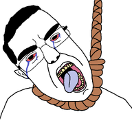 ack bloodshot_eyes crying fixed hair hanging lips looking_at_you meta:not_a_fucking_duplicate noose open_mouth rope subvariant:patrick suicide template tongue transparent_background variant:chudjak white_skin yellow_teeth // 1120x1120 // 36.4KB