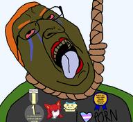 ack award badge bloodshot_eyes brown_skin clothes crying flag:transgender_pride_flag ginger hair hanging kike mameson nas:tama natejak noose nose orange_hair red_lips rope rotten_teeth sean shemmy shemmycuck subvariant:gapechud suicide text tongue tranny transgender_flag transheart trend:slopjak variant:chudjak variant:gapejak variant:mameson variant:tama // 1500x1375 // 121.8KB