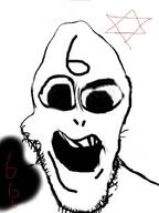 666 creepy distorted meta:tagme poopson real_poopson star_of_david variant:markiplier_soyjak variant:poopson weird // 500x667 // 50.1KB